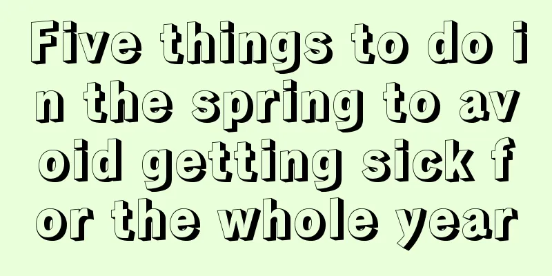 Five things to do in the spring to avoid getting sick for the whole year