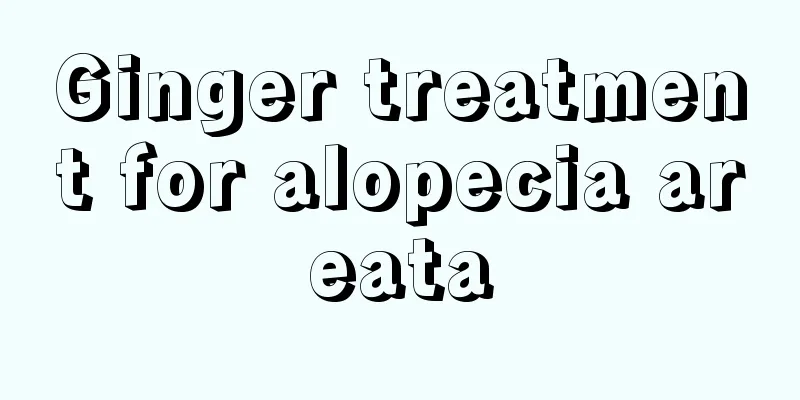 Ginger treatment for alopecia areata