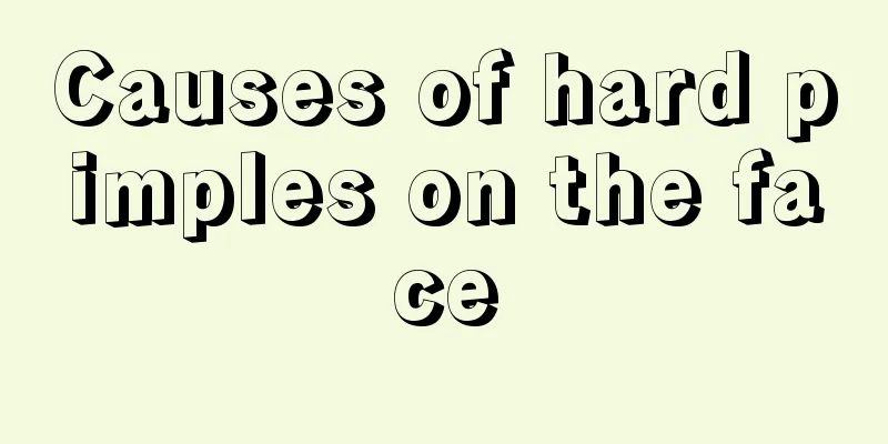 Causes of hard pimples on the face