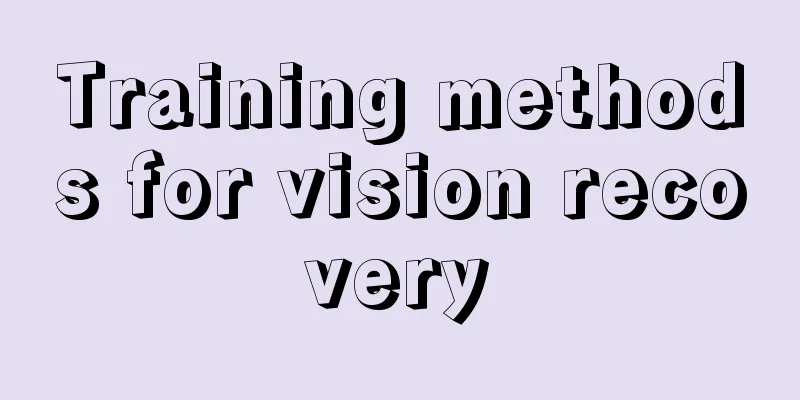 Training methods for vision recovery