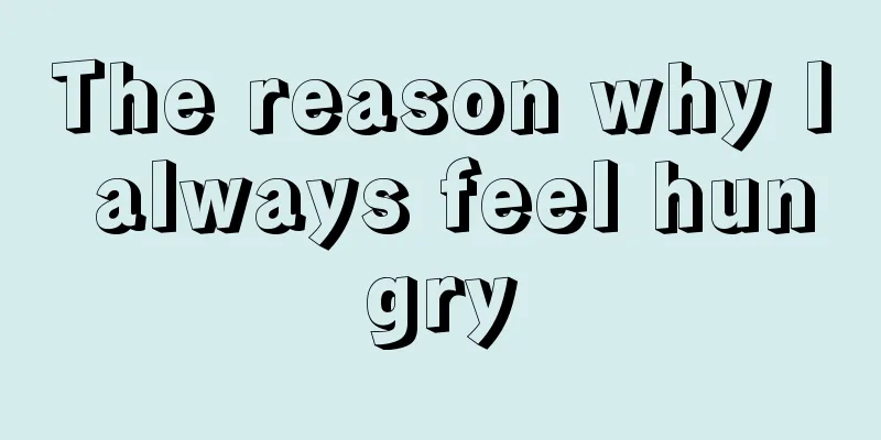 The reason why I always feel hungry