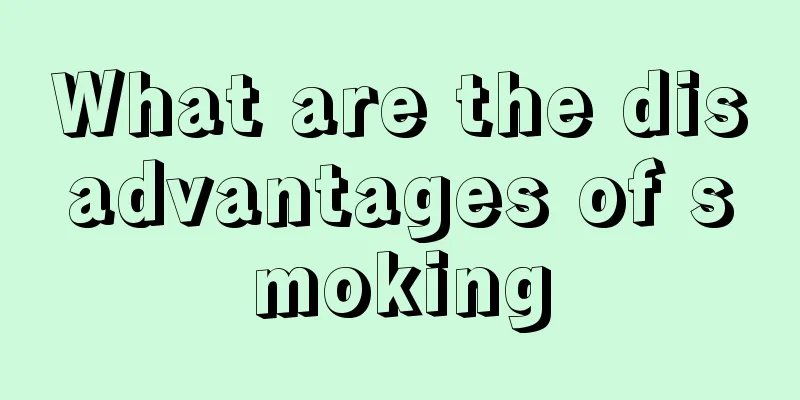 What are the disadvantages of smoking