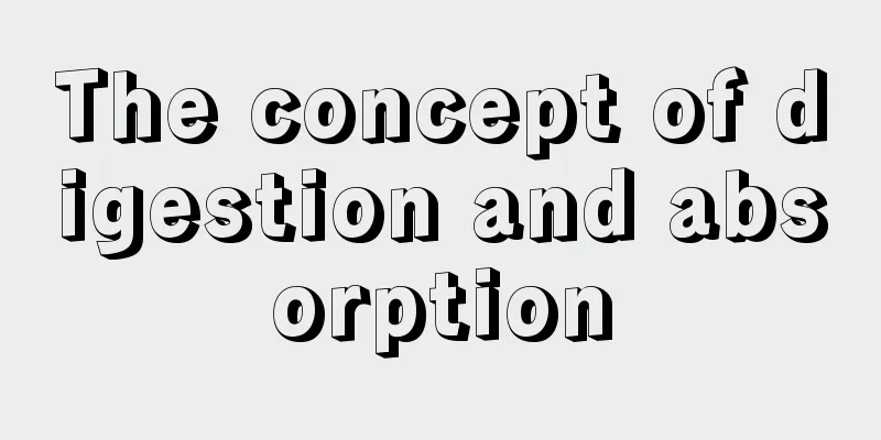 The concept of digestion and absorption