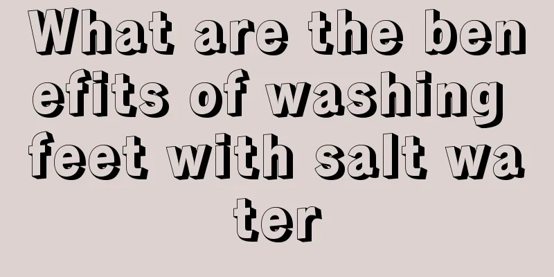 What are the benefits of washing feet with salt water