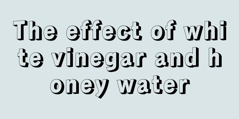 The effect of white vinegar and honey water