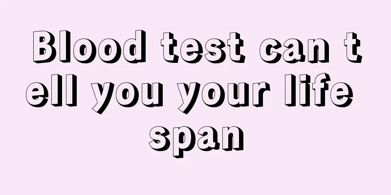 Blood test can tell you your life span