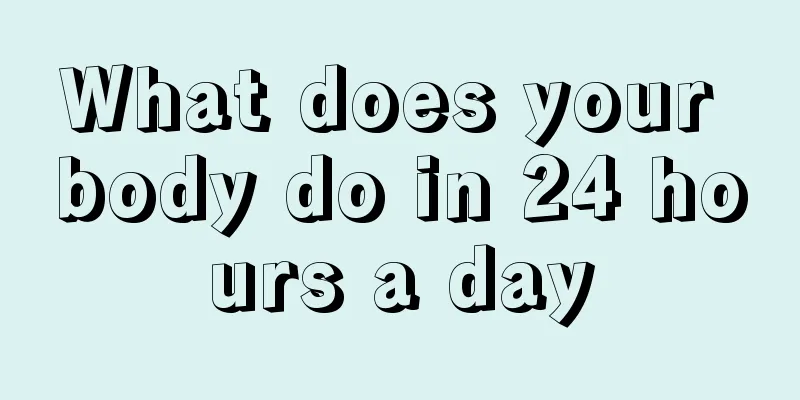 What does your body do in 24 hours a day