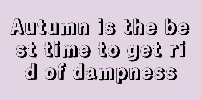 Autumn is the best time to get rid of dampness