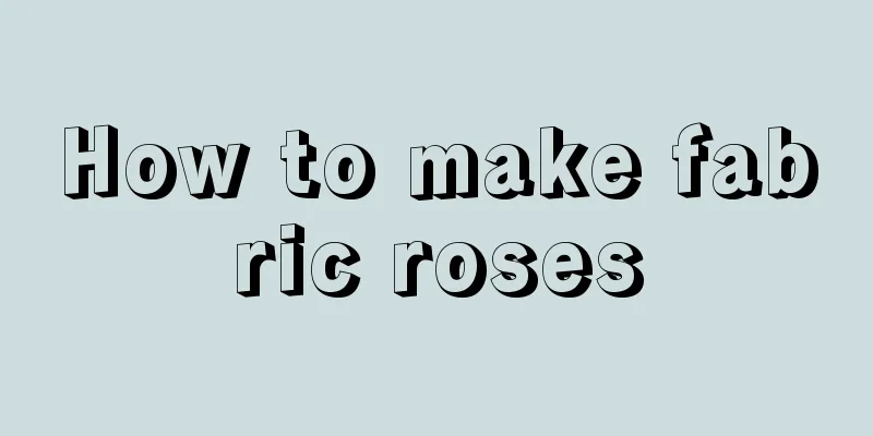 How to make fabric roses