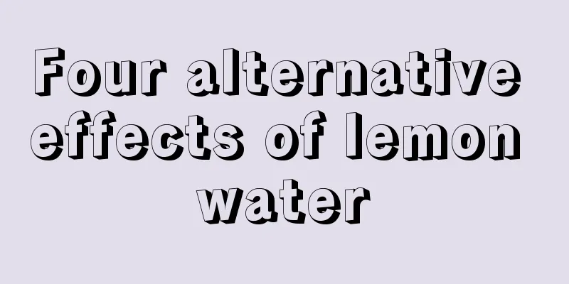 Four alternative effects of lemon water