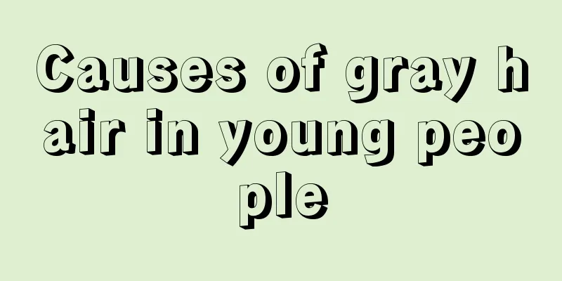 Causes of gray hair in young people