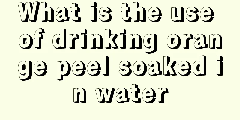 What is the use of drinking orange peel soaked in water