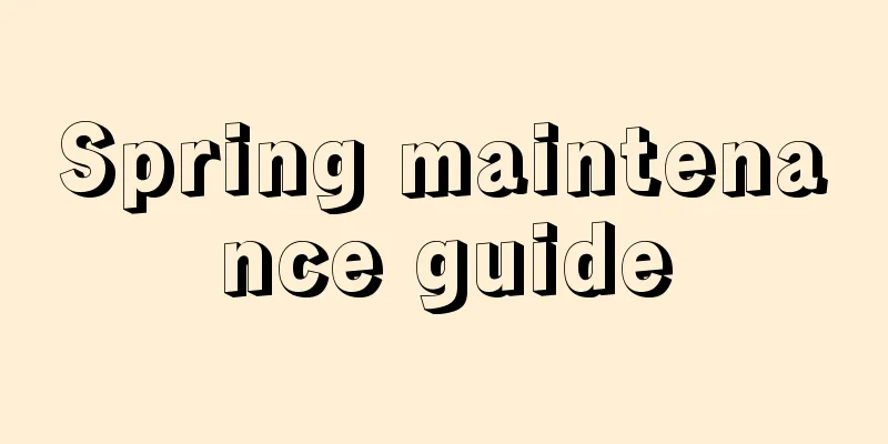 Spring maintenance guide