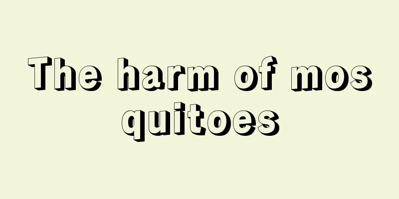 The harm of mosquitoes