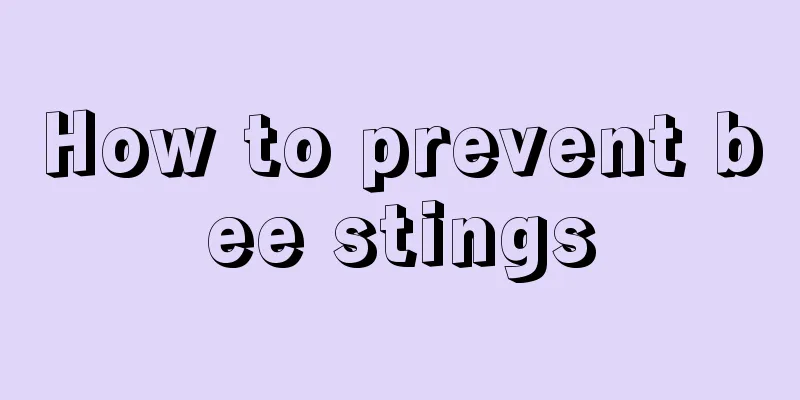 How to prevent bee stings