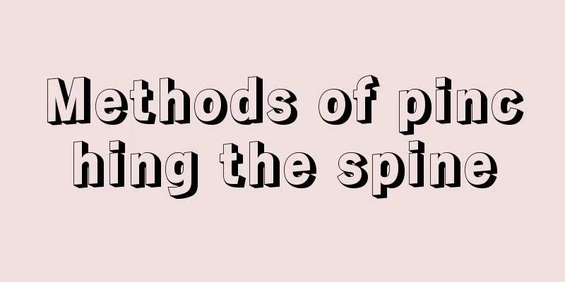 Methods of pinching the spine