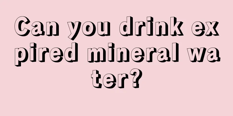 Can you drink expired mineral water?