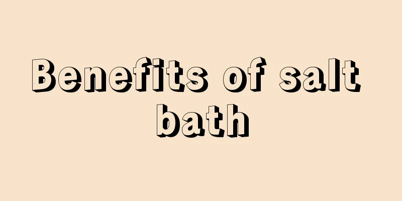Benefits of salt bath