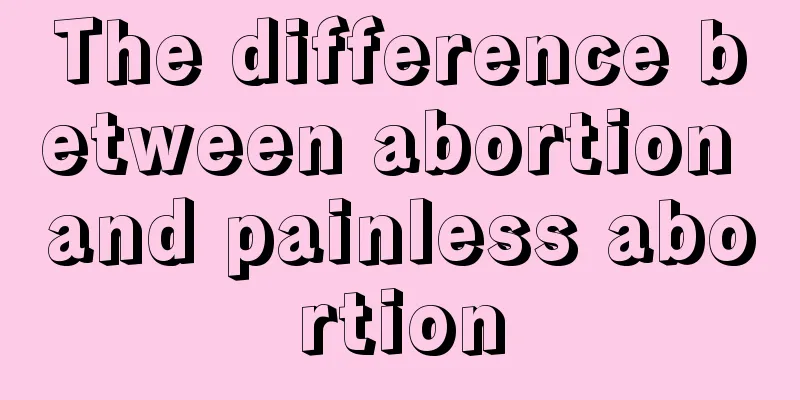 The difference between abortion and painless abortion
