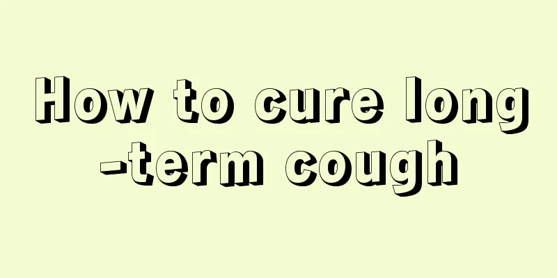 How to cure long-term cough