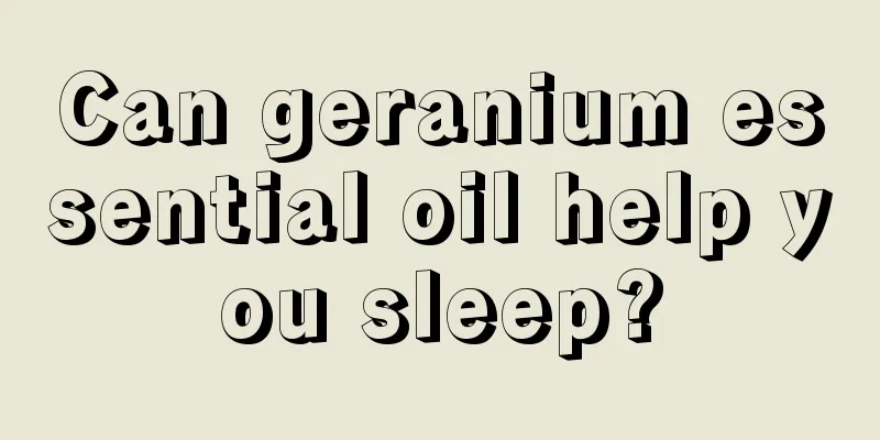 Can geranium essential oil help you sleep?