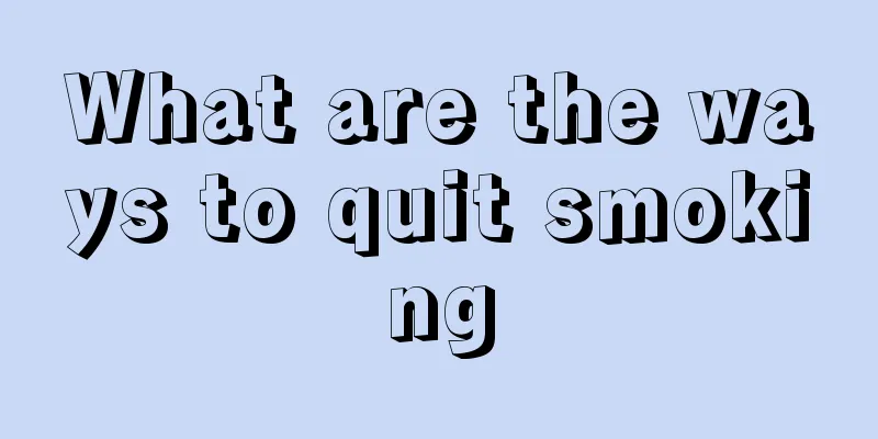 What are the ways to quit smoking