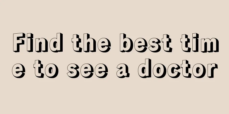 Find the best time to see a doctor