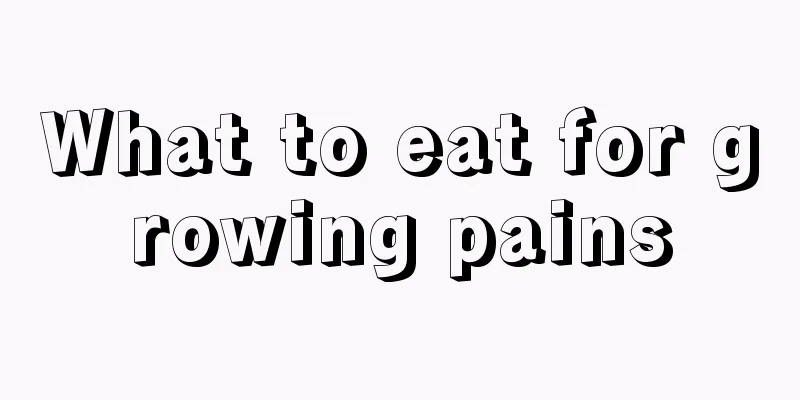 What to eat for growing pains
