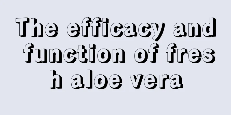 The efficacy and function of fresh aloe vera