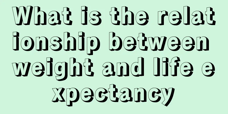 What is the relationship between weight and life expectancy