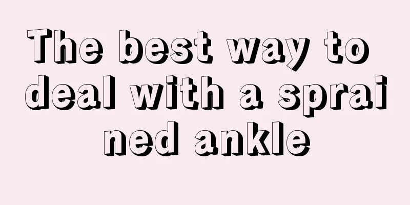 The best way to deal with a sprained ankle