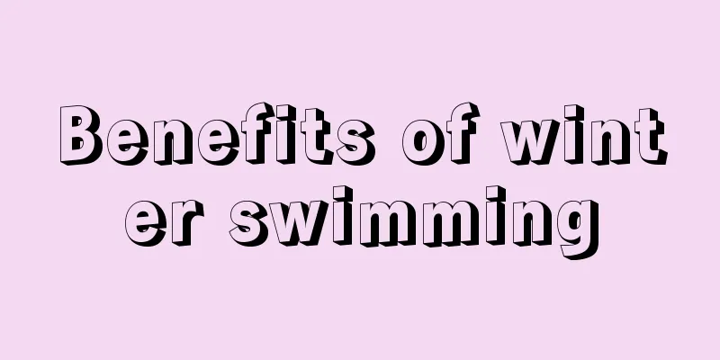 Benefits of winter swimming