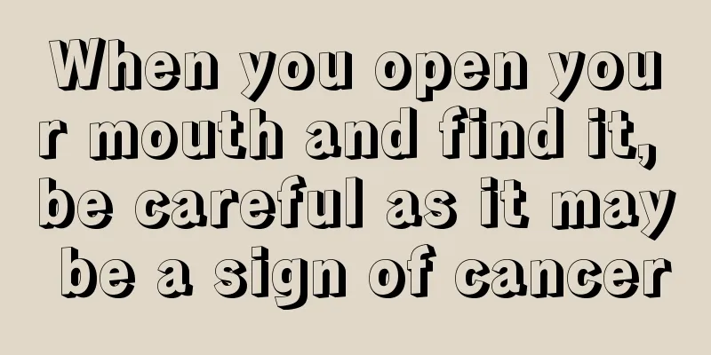 When you open your mouth and find it, be careful as it may be a sign of cancer