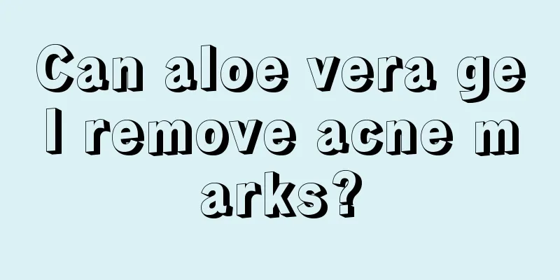 Can aloe vera gel remove acne marks?