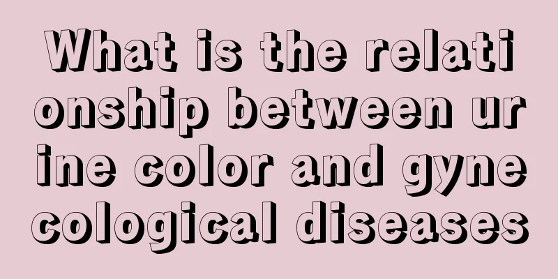 What is the relationship between urine color and gynecological diseases