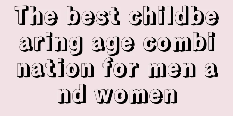 The best childbearing age combination for men and women