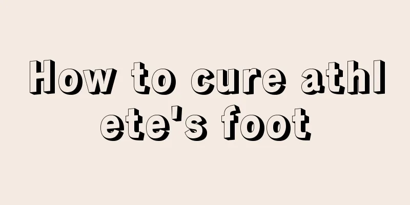 How to cure athlete's foot