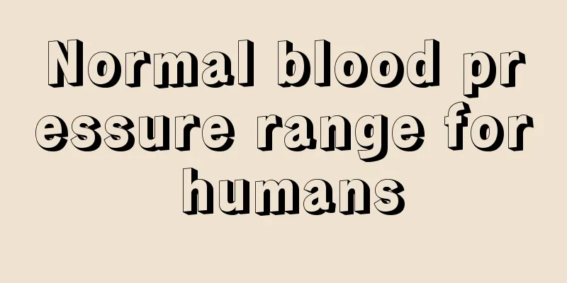 Normal blood pressure range for humans