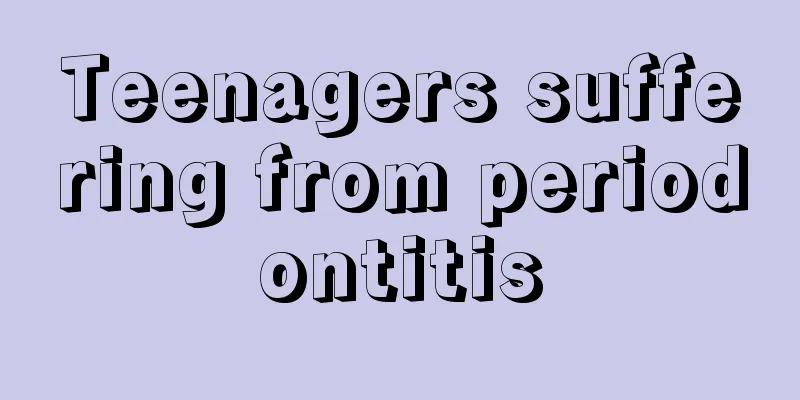 Teenagers suffering from periodontitis
