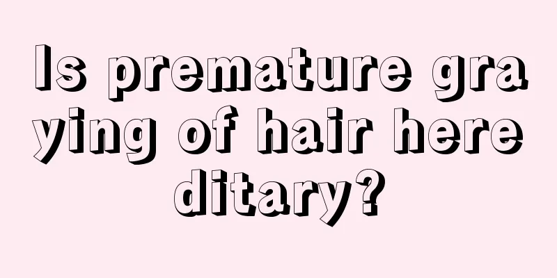 Is premature graying of hair hereditary?