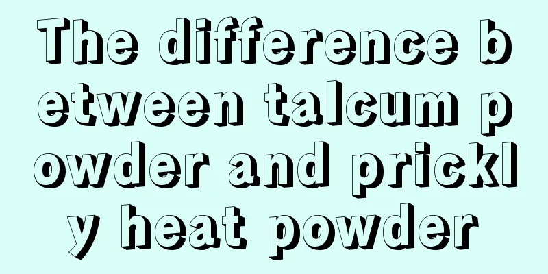 The difference between talcum powder and prickly heat powder