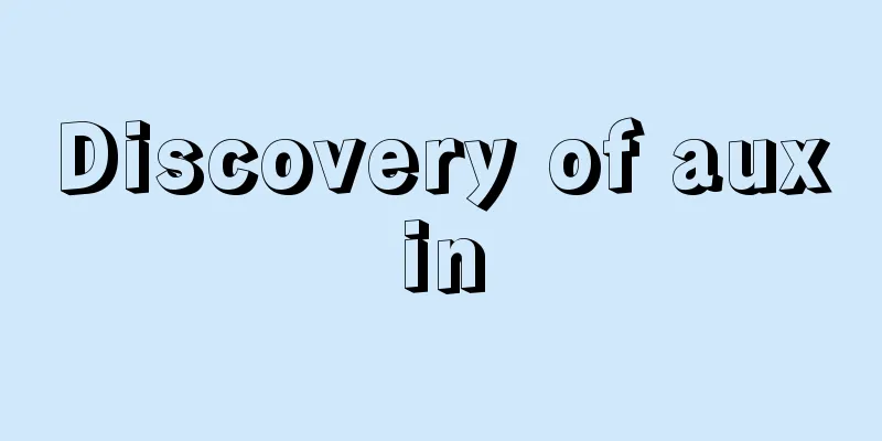 Discovery of auxin