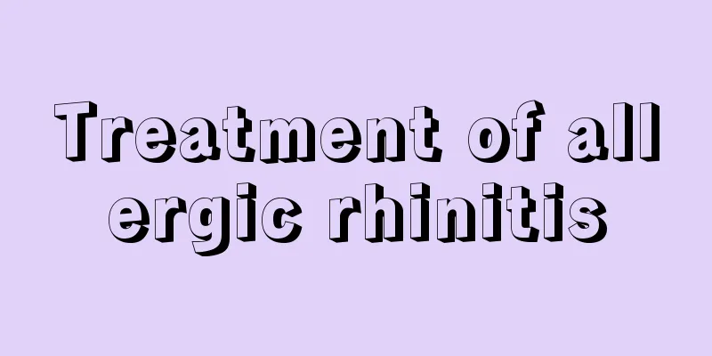 Treatment of allergic rhinitis