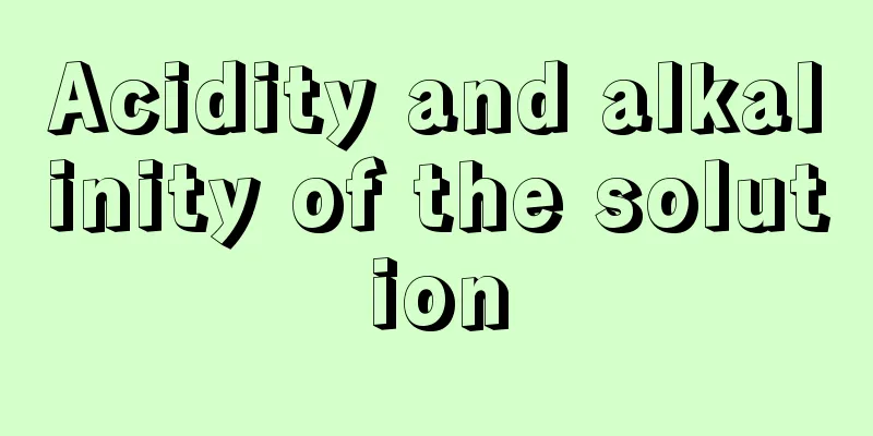 Acidity and alkalinity of the solution