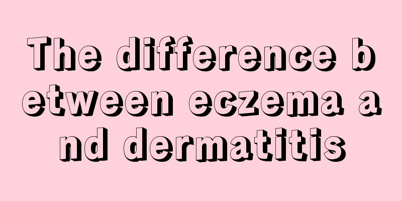 The difference between eczema and dermatitis