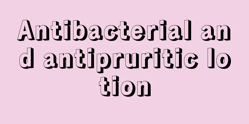 Antibacterial and antipruritic lotion