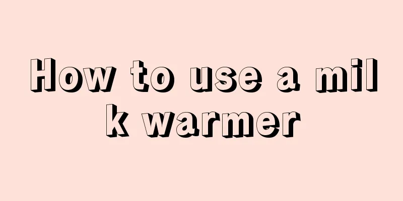 How to use a milk warmer