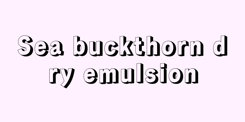 Sea buckthorn dry emulsion