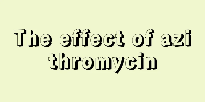 The effect of azithromycin