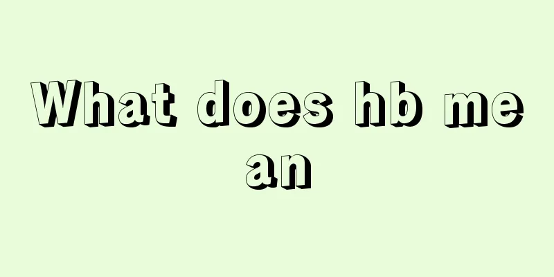 What does hb mean